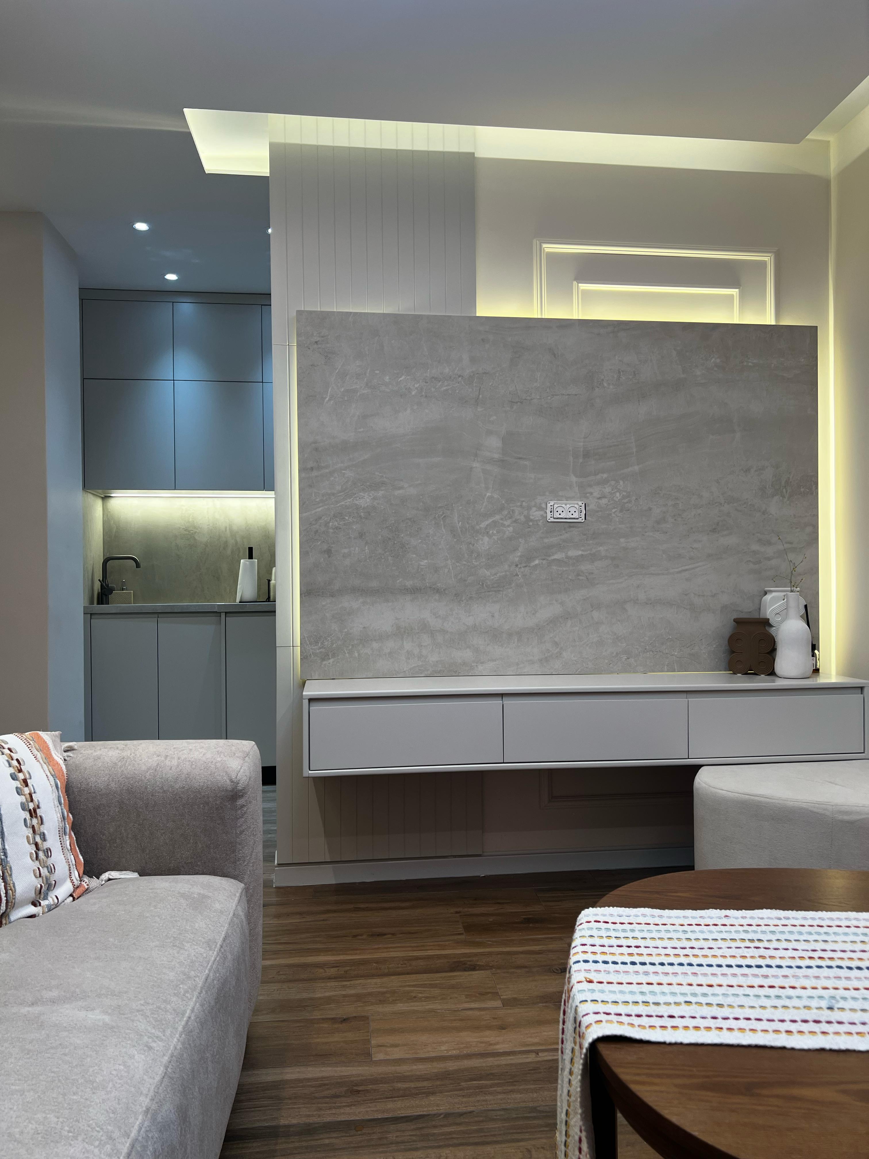 Stone Feature Wall Living Room