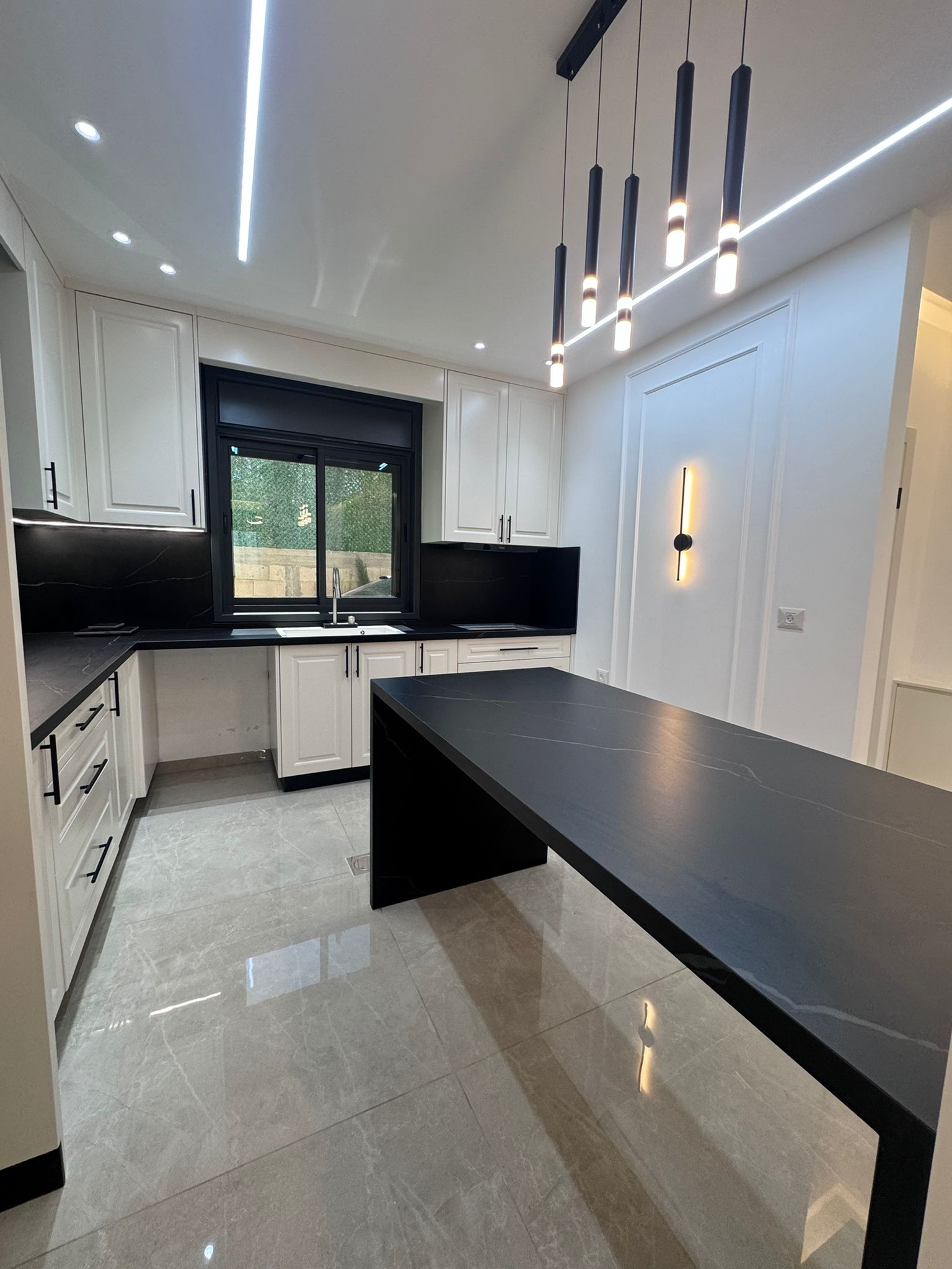 Monochrome Designer Kitchen